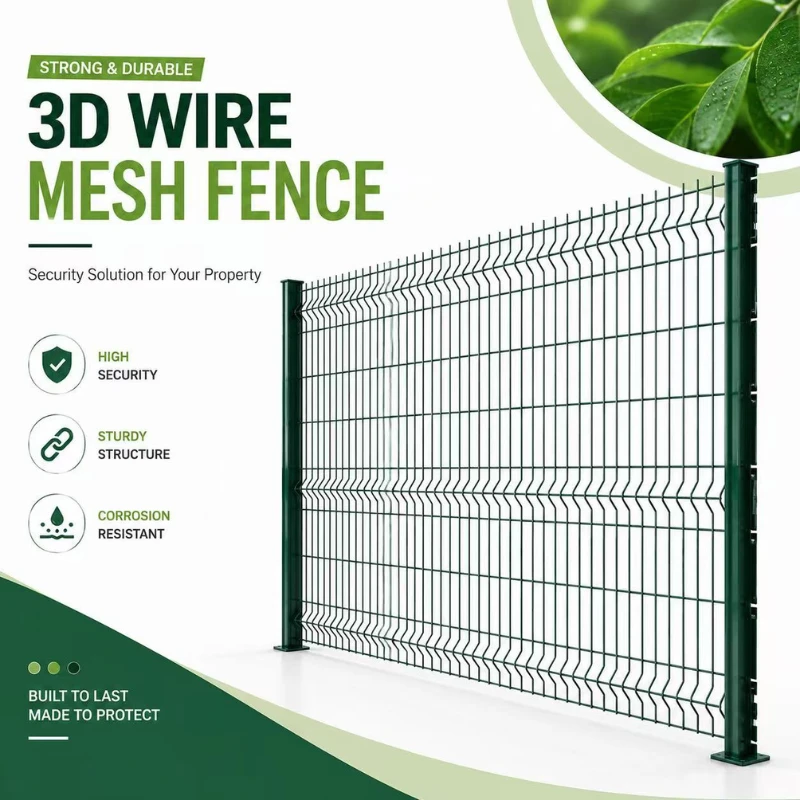 3D Curved Welded Wire Mesh Fence
