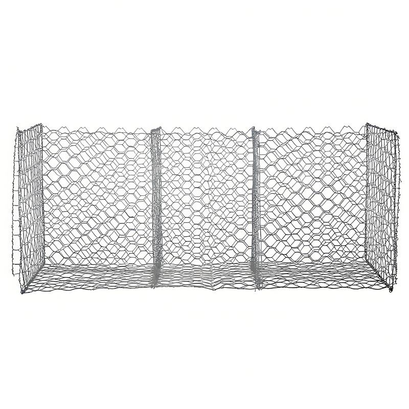 Galvanized Hexagonal Gabion Box For Slope Protection & Flood Control