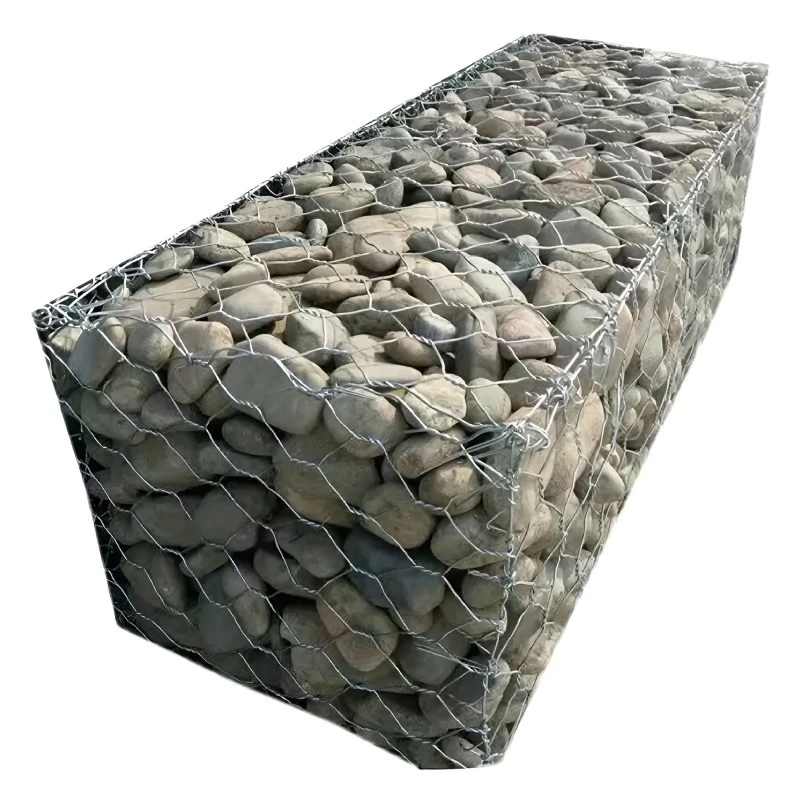 Galvanized Hexagonal Gabion Box For Slope Protection & Flood Control suppliers