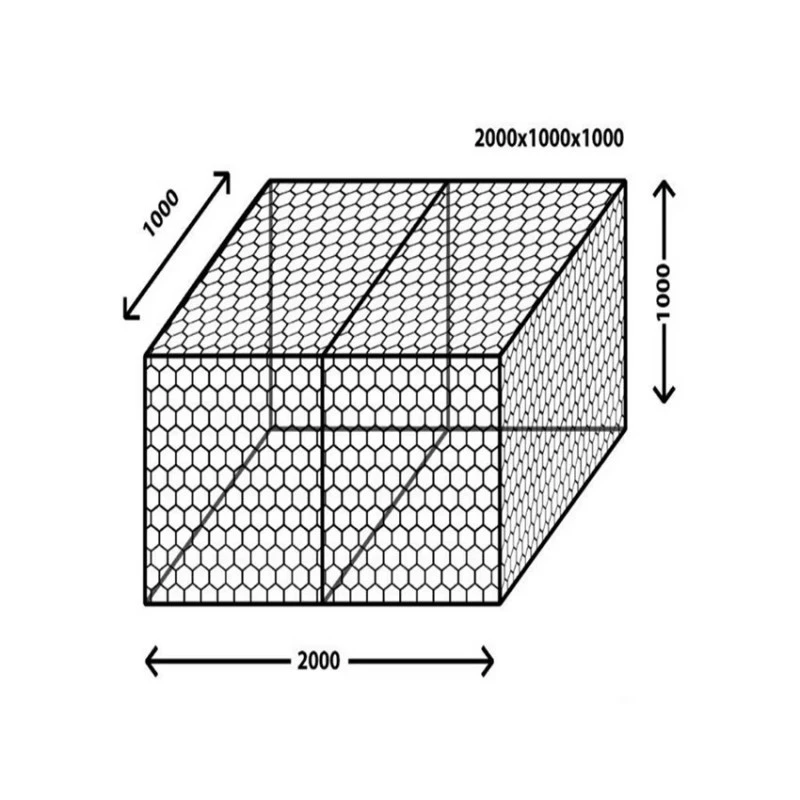 Galvanized Hexagonal Gabion Box For Slope Protection & Flood Control factory